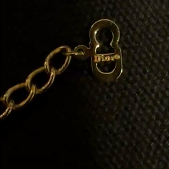 Dior D I O R Vintage Revolution Necklace with Gift Box 17”-19” Adjustable Gold - Picture 10 of 13